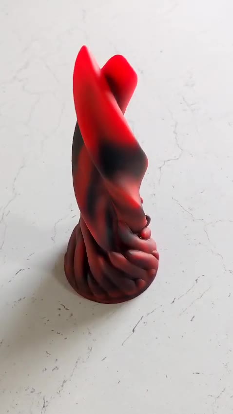 Creature Cock Fire Dragon Twisted Dildo. Slide 2